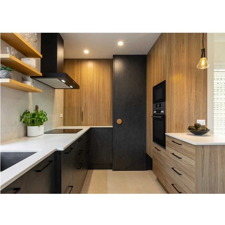 Modern Style Melamine Wooden Solid Wood Kitchen Wall Cabinet Shaker