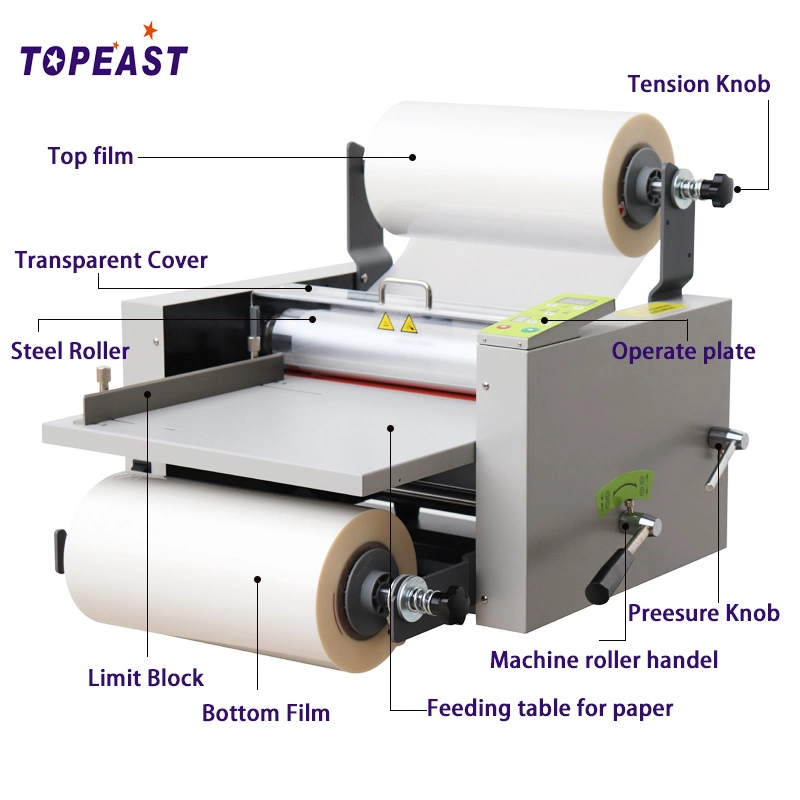 Manual Cold and Hot Laminating Machine -L380 BOPP Film