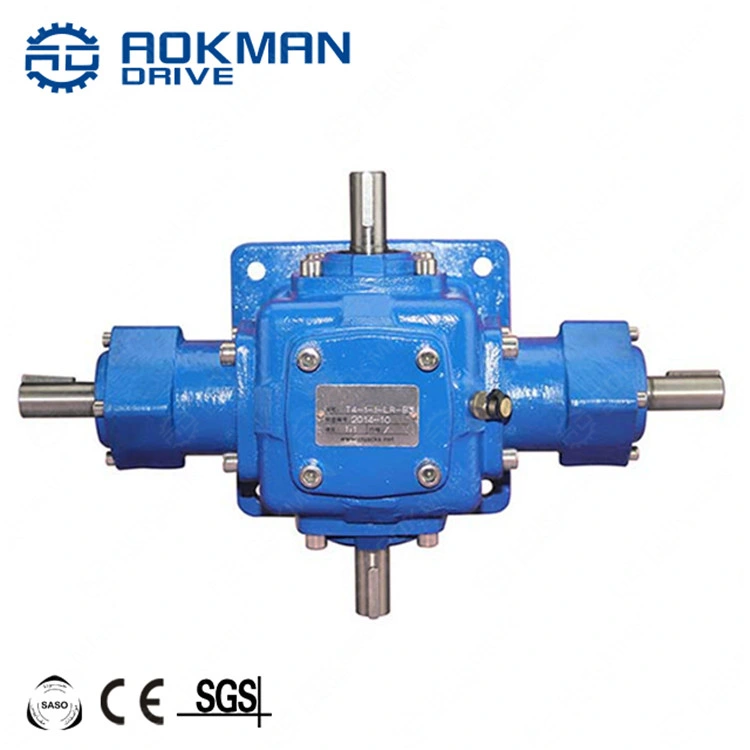 0.014~335kw T Series Spiral Bevel Gearbox Speed Reduction Ratio 1: 1