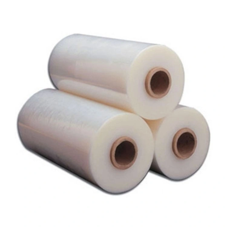 Plástico transparente Industria 50kg Jumbo Roll mano Stretch Wrap película Película plástica Jumbo Roll Stretch de plástico para envoltura de palets de LLDPE