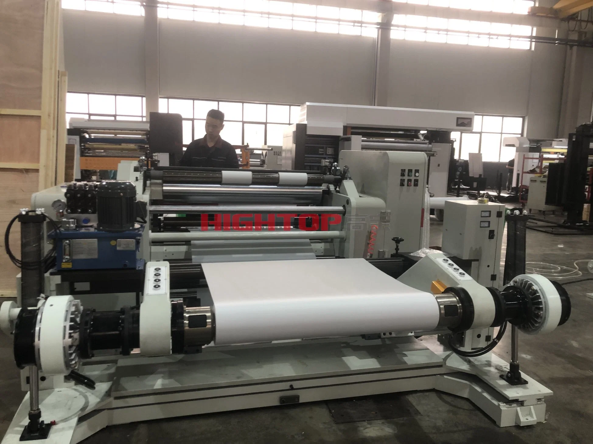 Bdfq Surface Winding Roll to Roll Straw Paper Slitting and Rewinding Machine 1100 Width