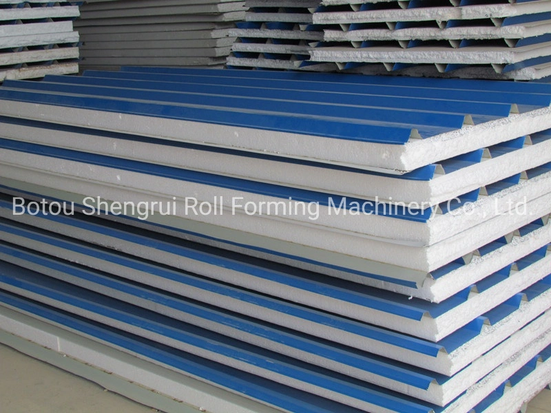 Rock Wool/EPS Sandwich Panel Roll Forming Machine/Roof Sheet Production Line From China