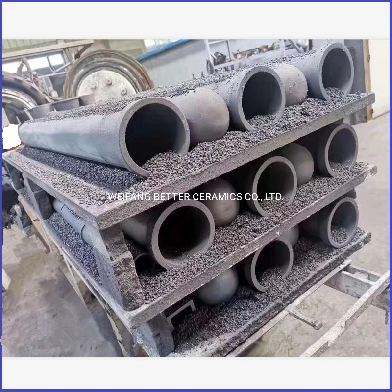 Radiación Sisic tubo para horno industrial metalúrgico