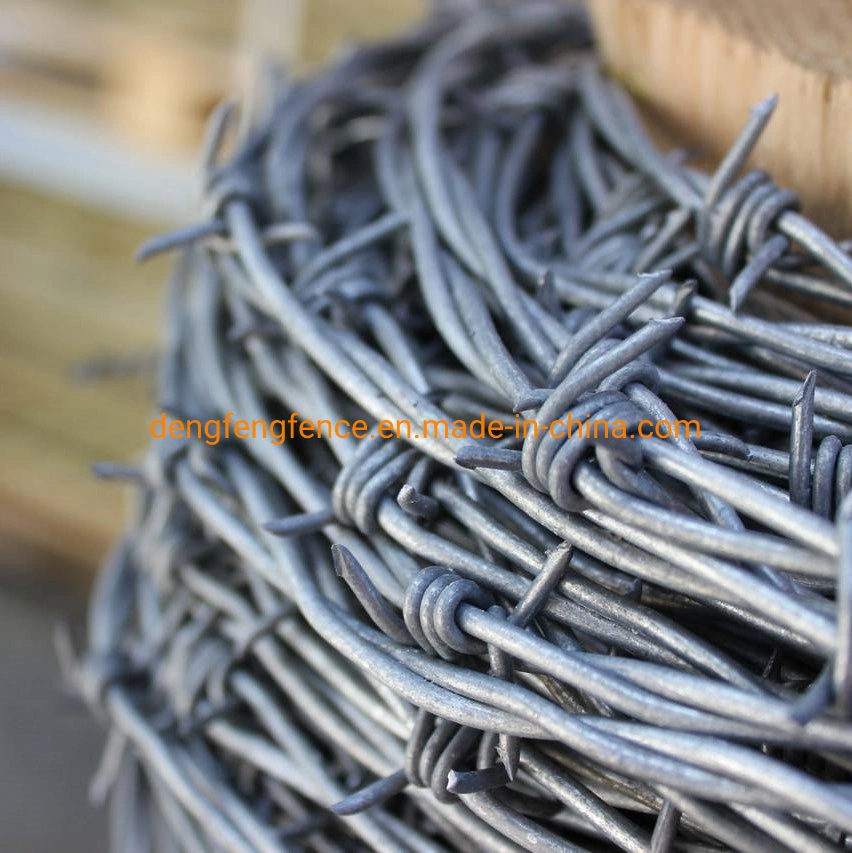 Galvanized/PVC Coated Metal Iron Barbed Wire Safety Barb Wire