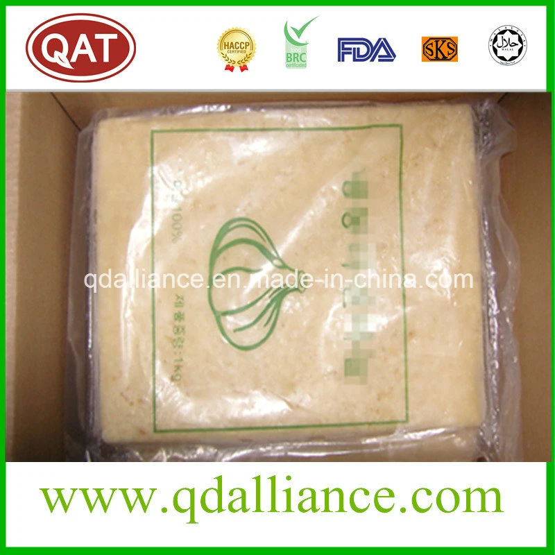 2022 New Harvest Frozen Garlic Puree Tablet Crushed White Garlic with Top Quanlity