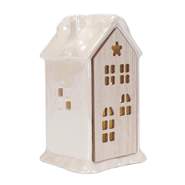 Wholesale/Supplier Ceramic Christmas Village Decoration, Porcelain House Ornament for Home, Indoor Ceramic Christmas House Decor