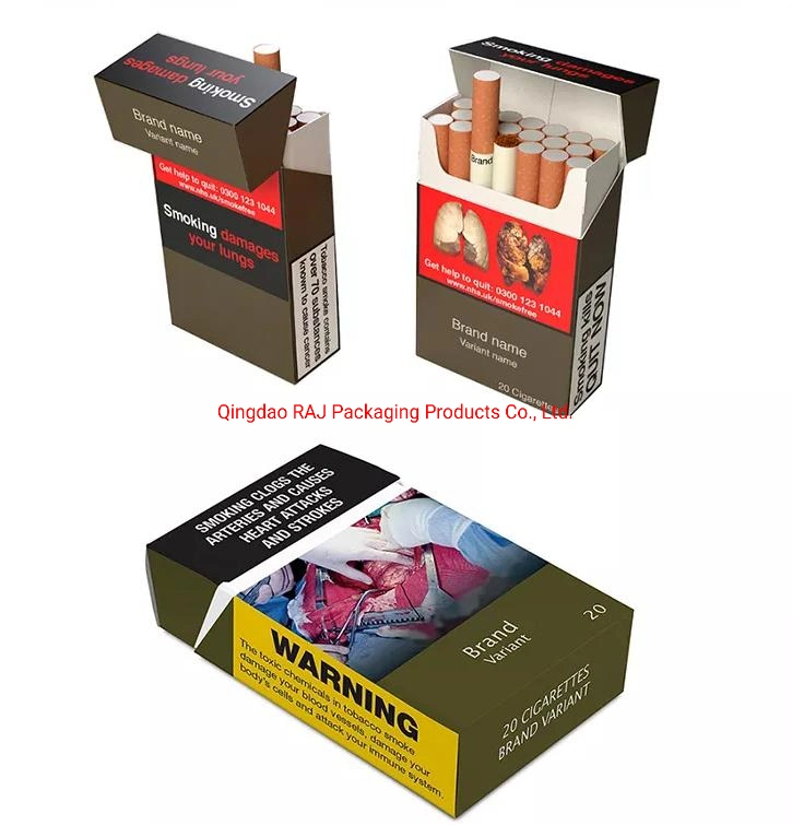 Wholesale Australian Smoking Cigarette Packaging Box Custom Cardboard Paper Box for Tobacco Packing