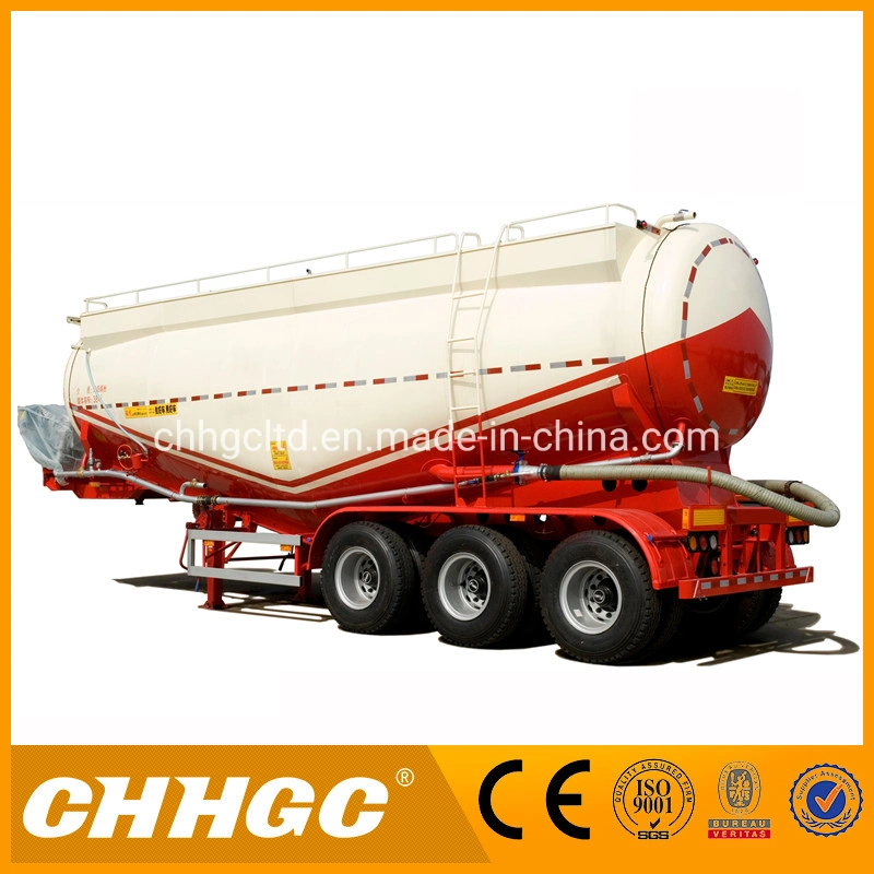 40T 69CBM High quality/High cost performance  Flour/Grain/Cement Powder Tank Semi Trailer with Continuous Pump System