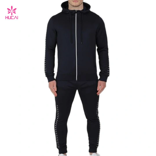 Reflective Sweat Suits Jacket Wholesale/Supplier Custom Men Tracksuit Jogger Set