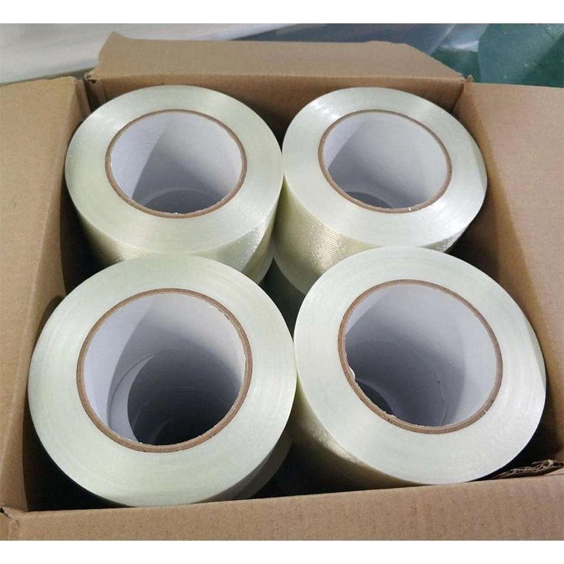 Clear Fiberglass Reinforced Filament Strapping Tape Used for Decorative Packaging of Metal and Wood