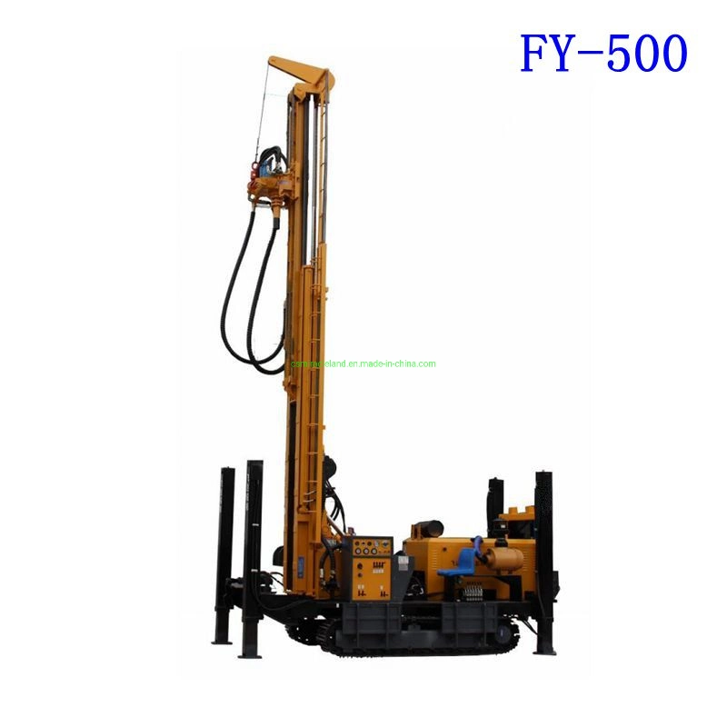 Fy-500 Track Mounted DTH Hammer Water Well Drilling Rig (500m)