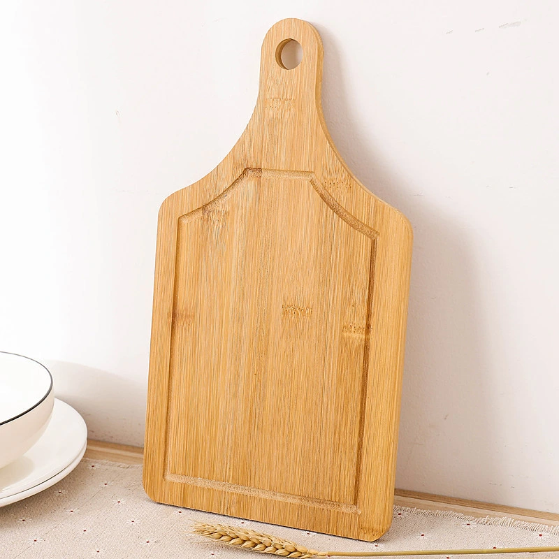 FDA LFGB Kitchenware Small Bamboo Cutting Board with Handle for Bread and Food Serving