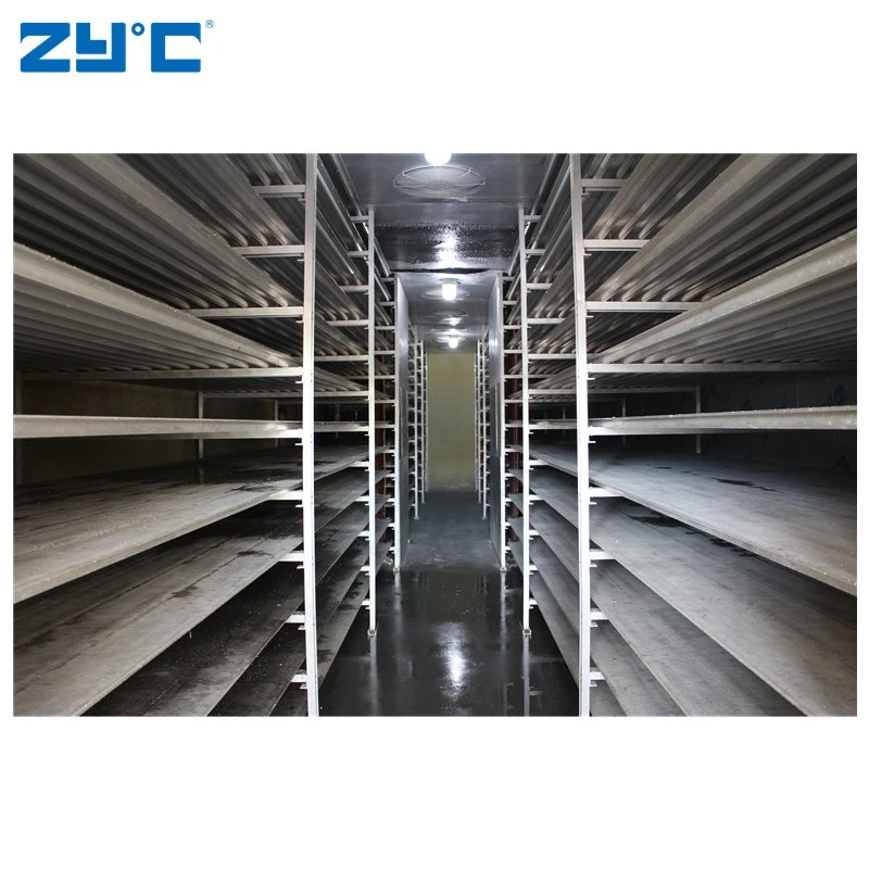 Zyc Quick Frozen Low Temperature Aluminum Row Shelf Rack Evaporator for Cold Storage Room