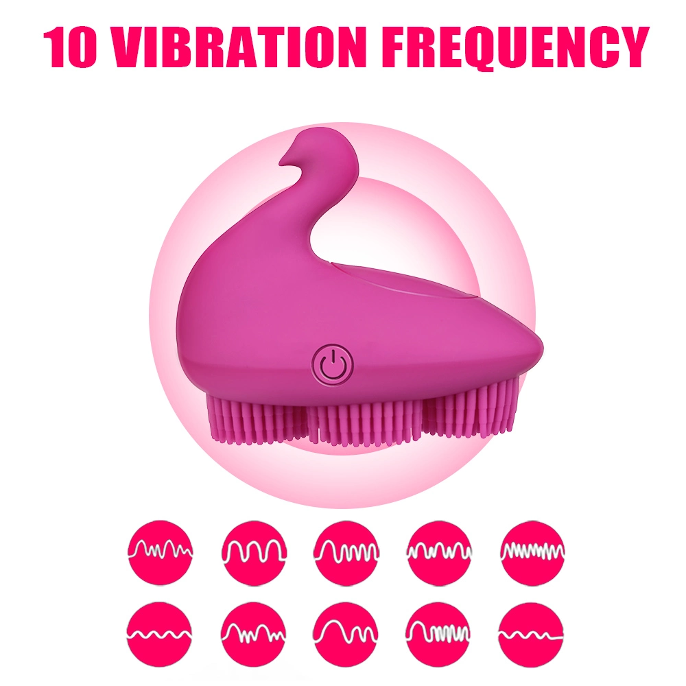 Estimulador de mamilo clitoral fêmea Masturbador Swan forma 10 velocidades Escova G Sex Toys for Women - vibrador de ponto