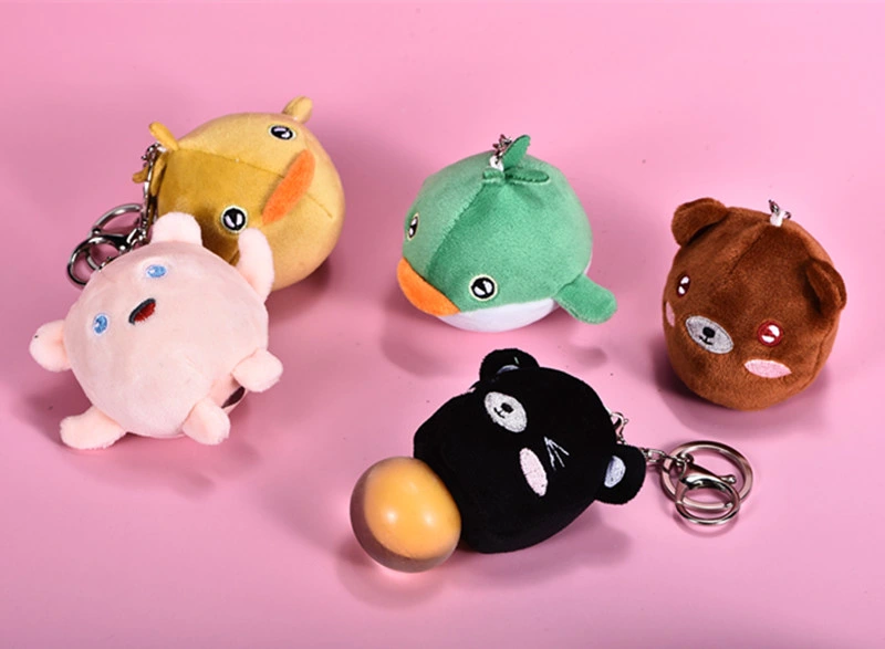 Venda Quente Brinquedos de Animais Fofos de Pelúcia Personalizados para Chaveiro.