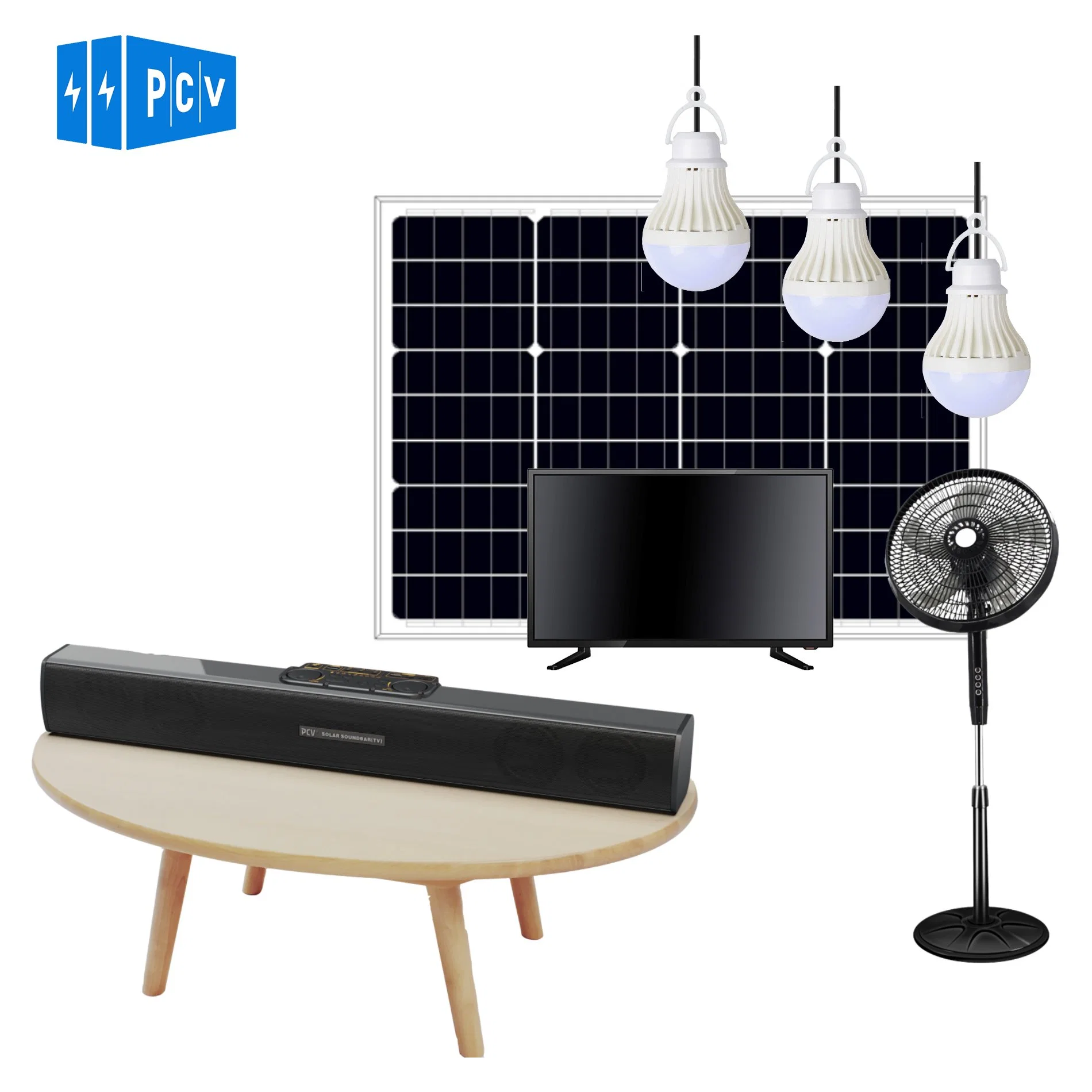 Lithium Ion Battery Built-in Solar Home System DC 12V DC 5V Power System Power TV+Bulb+Lamp+Fan Phone Solar Speaker