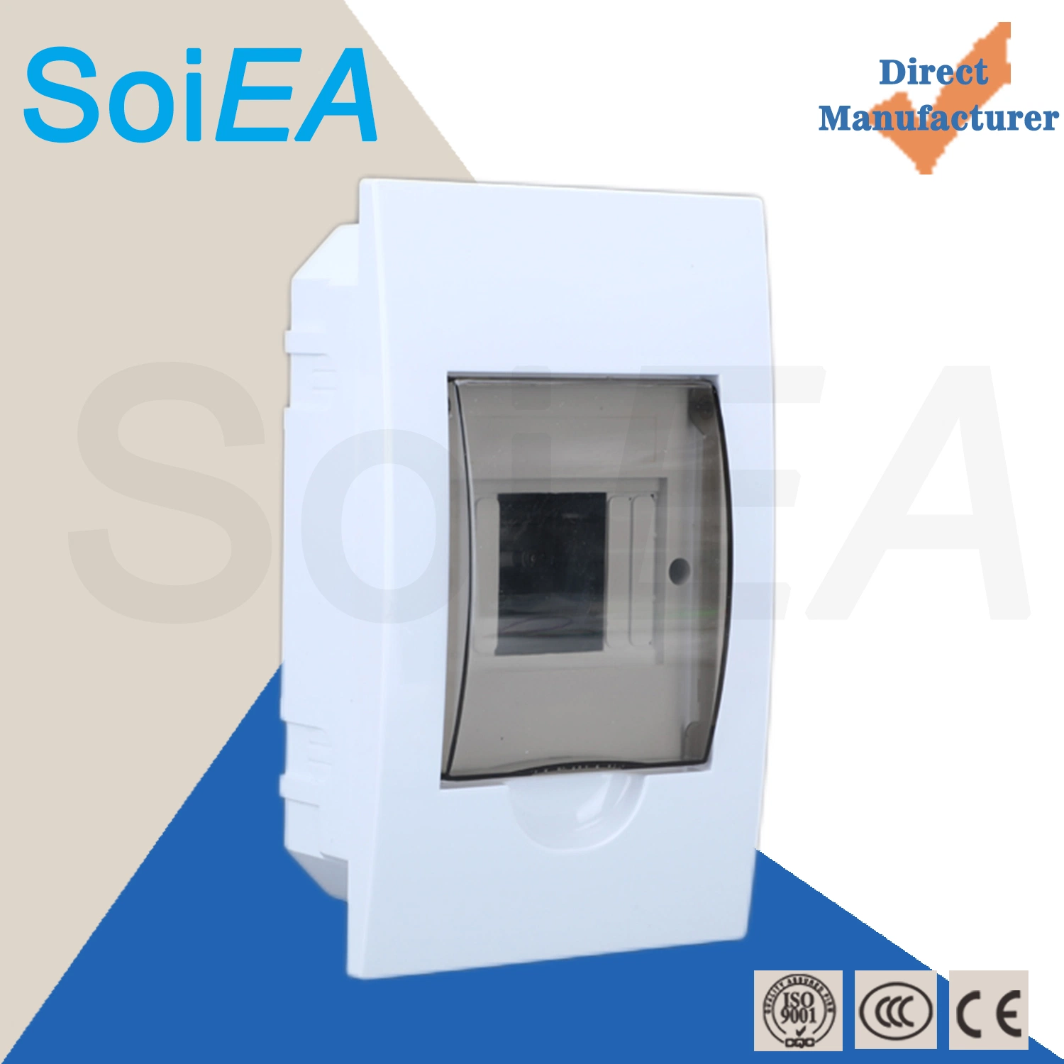 Plastic MCB dB Distribution Box Busbar Flush and Surface Mounted Embedded Installation Home Use Electrical Plastic Distribution Box