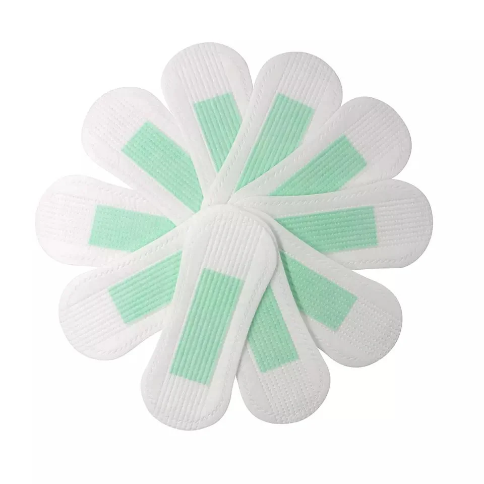 Best Bamboo Biodegradable Anion 100% Organic Cotton Herbal Panty Liners for Women with OEM Brand