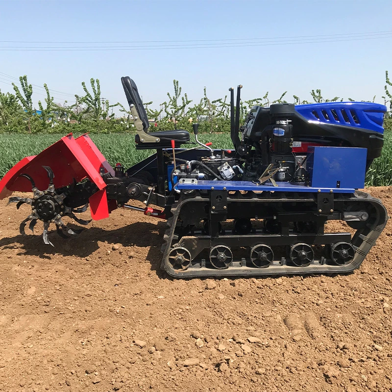 Multi Function 50HP Raupentraktor mit Bulldozer Laden Schaufelgreiferin Rake und andere arbeiten als Cultivator Trencher Loader Excavator und Spritze usw.