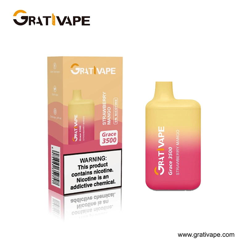 Wholesale Original Grativape Grace 600 3500 6000 10000 Puff Disposable Vape Pen OEM E-Cigarette