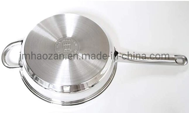 12-Pieces Stainless Steel Cookware Set Silver