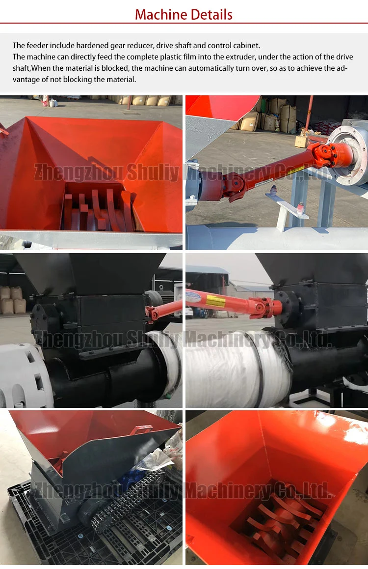 Plastic Pellet Machine/Plastic Film Force Feeder/Pppe Extruder