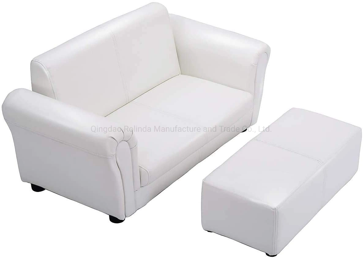 Venta caliente doble Kid Salón Sofá Sofá Sofá de cuero de PU Niños Niño sillón reclinable