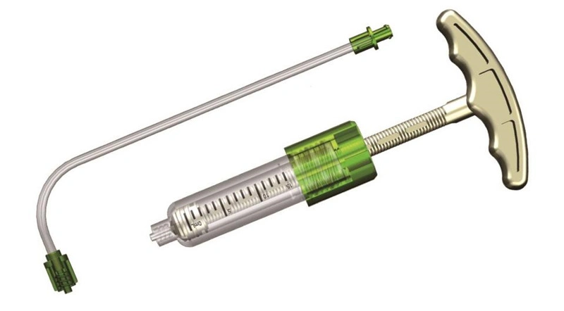 Injecteur de ciment osseux jetable pour instruments de chirurgie du rachis