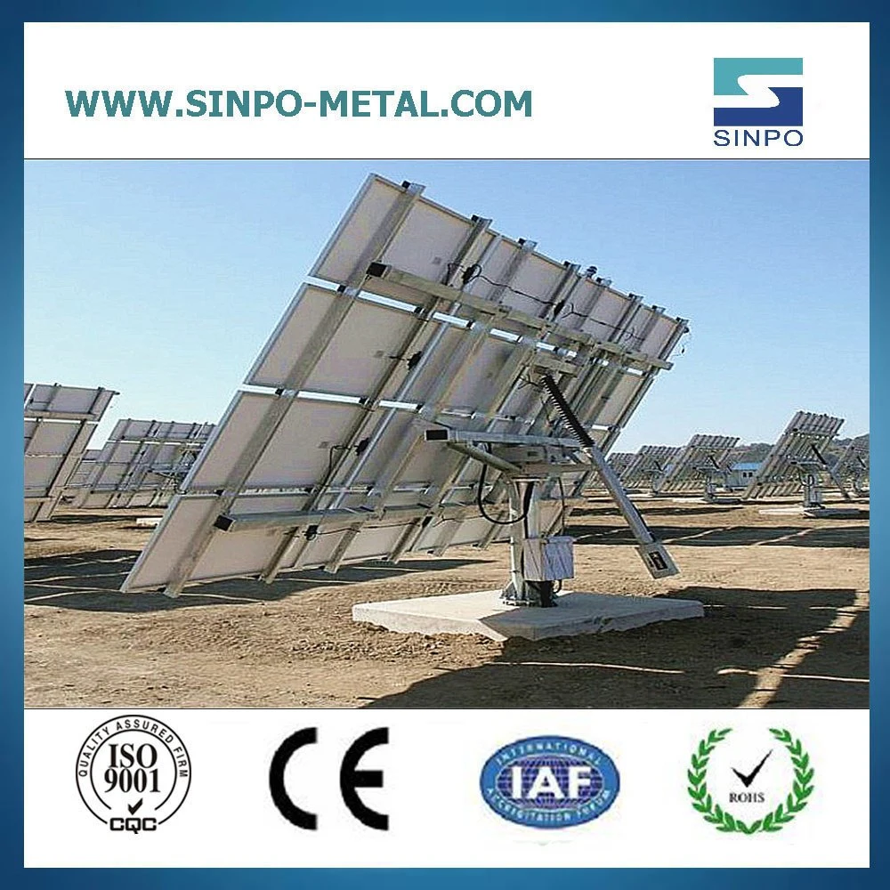 Carbon Steel Single Pole Solar Mounting System Solar Pole Racks Ground Solar Support