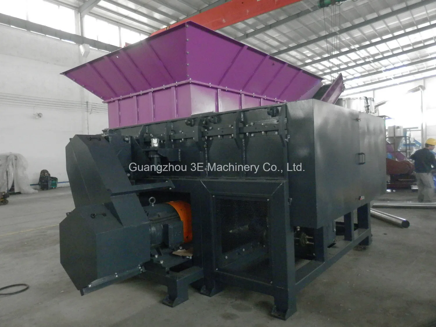 Plastic Hard Plastic Wood Cable Paper Light Metal White Goods Solid Waste Granulator Rdf Single Shaft Shredder Recycling Machine