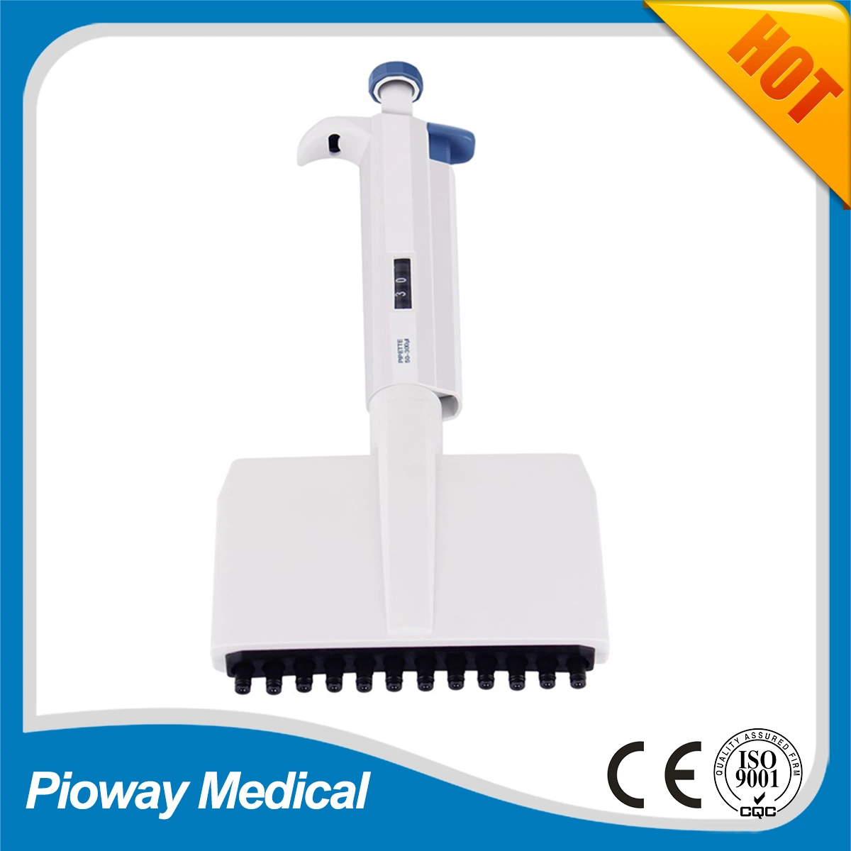 Lab and Medical Equipment 12-Channel Adjustable Volume Manual Pipettes (Dlab)