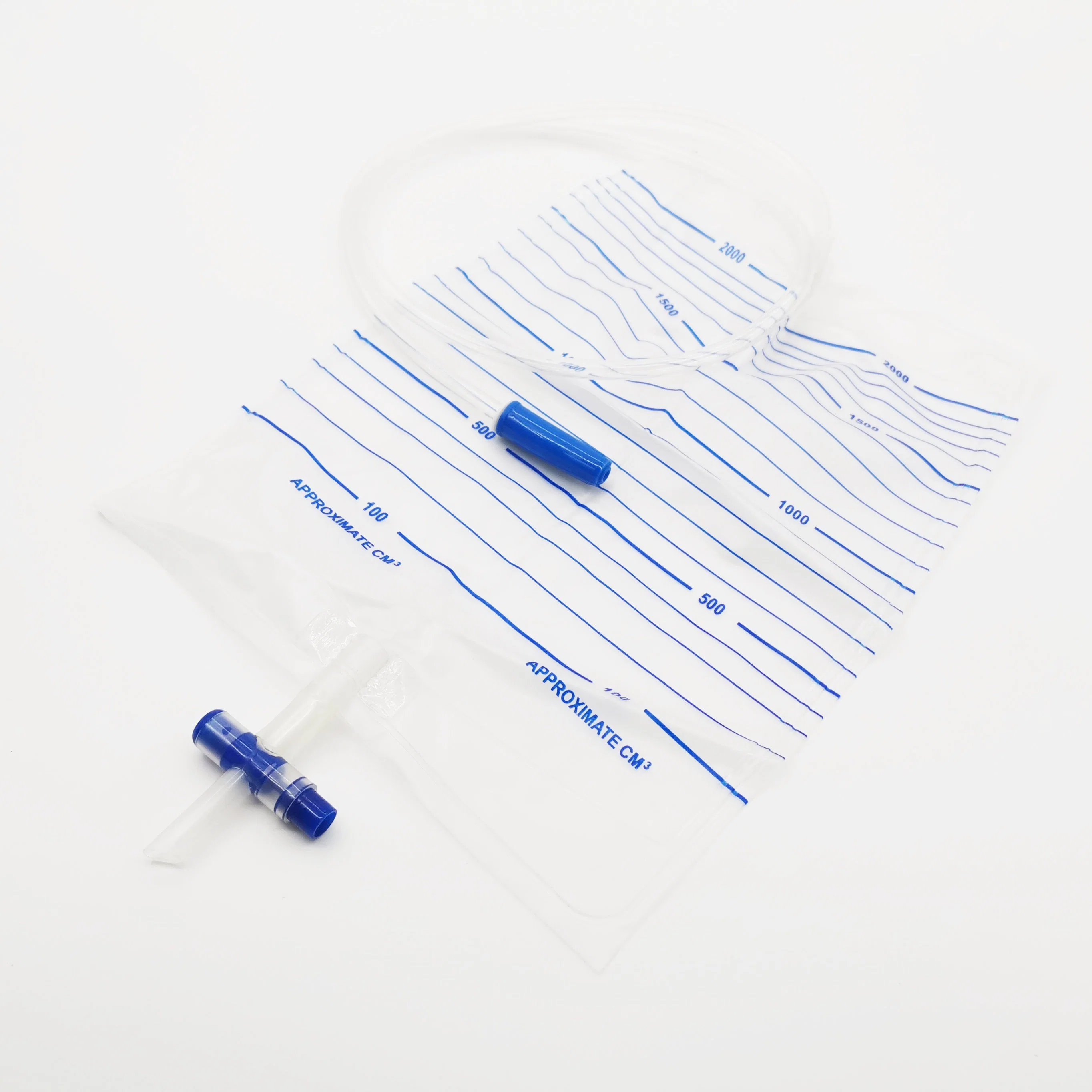 Medical Urine Drainage Bag with T-Value with CE Certification and Lower Price