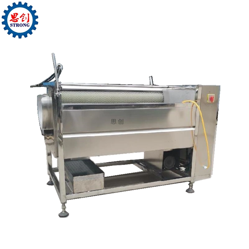 Industrielle Bürsten Reinigung Ingwer Waschen Peeling Maschine Karotte Peeler Maschine