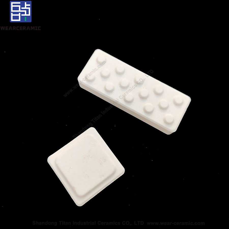 White Ceramic Mosaic Tile Wear-Resistant Alumina Lining