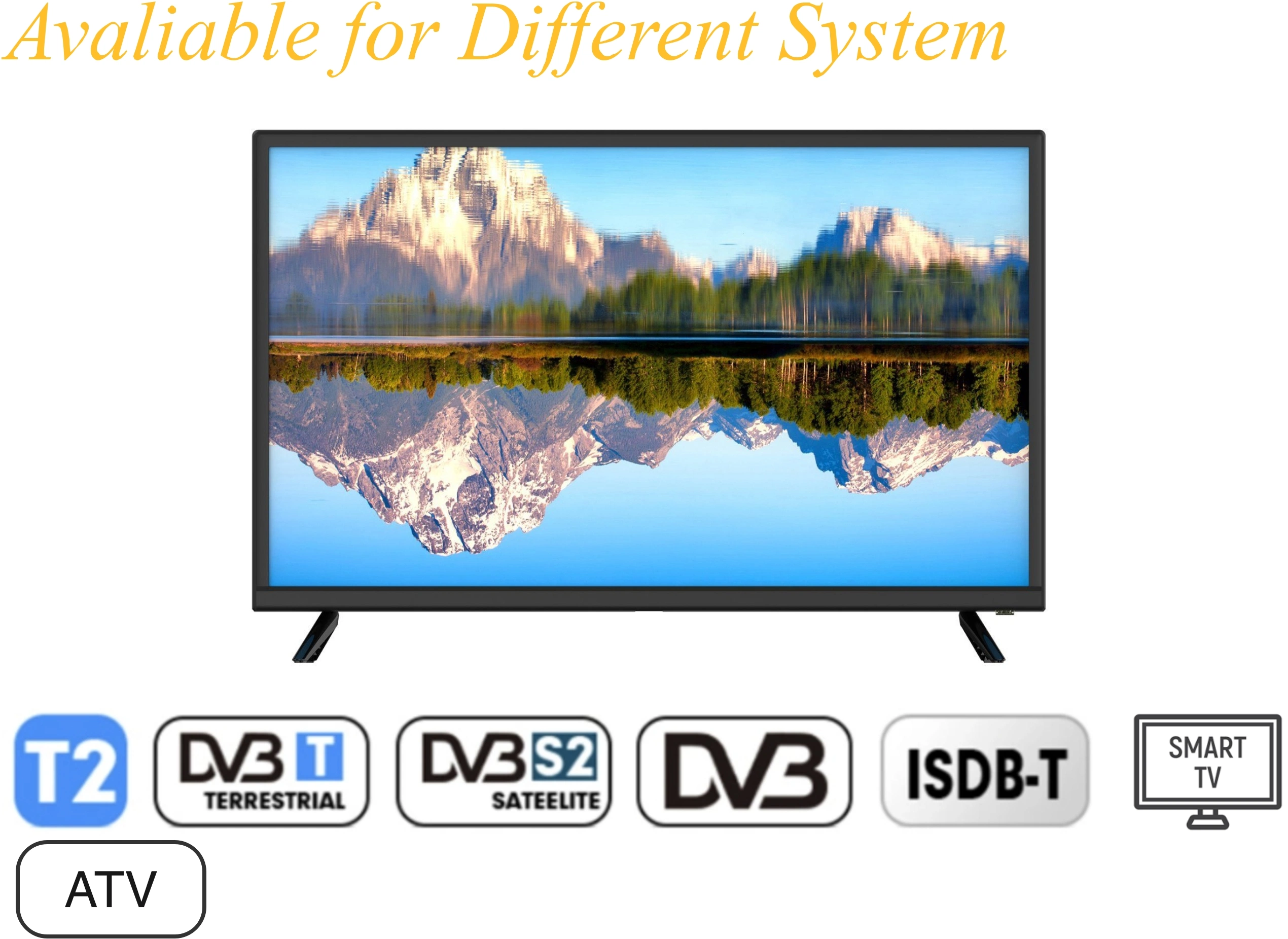 32 polegadas barato 2K FHD HD 1080P TV LCD LED TV Solar DVB-T2/S2 Smart TV Android Fabricado na China/ Malásia