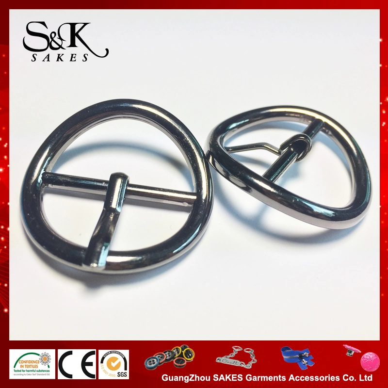 New Design Metal Alloy O Ring Buckle with Pin for Garments and Bags