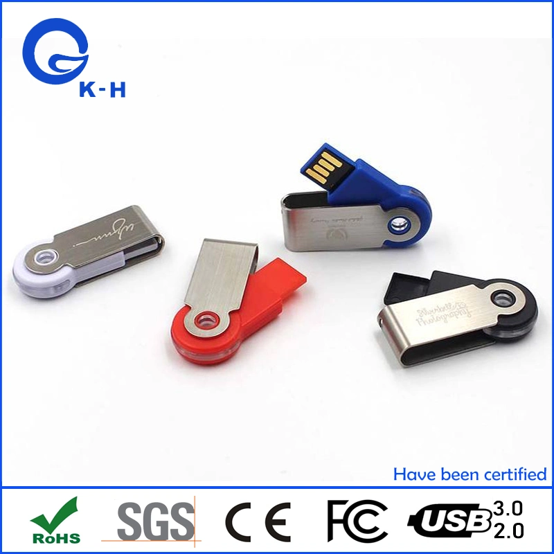 ذاكرة تخزين USB Flash بسعة 4 جيجابايت بسرعة عالية للبيع عند استخدام الكمبيوتر المحمول Mini Metal Swivel 16 جيجا بايت