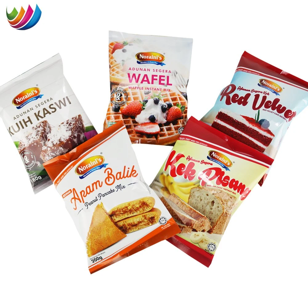 Customized Personalized Snack Cookies Automatically Fill Packaging Film Food Potato Chips Back Sealing Bag