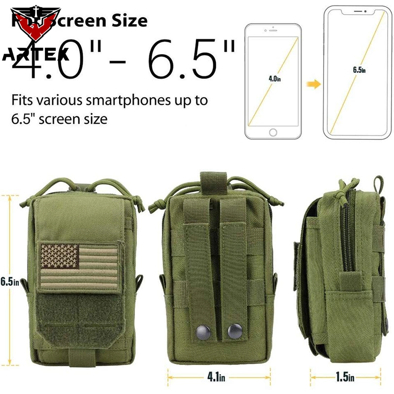 Premium 1000d China Supplier Men Gift Gadget Organizer Waist Pack Ifak Bag EDC Tactical Utility Pouch