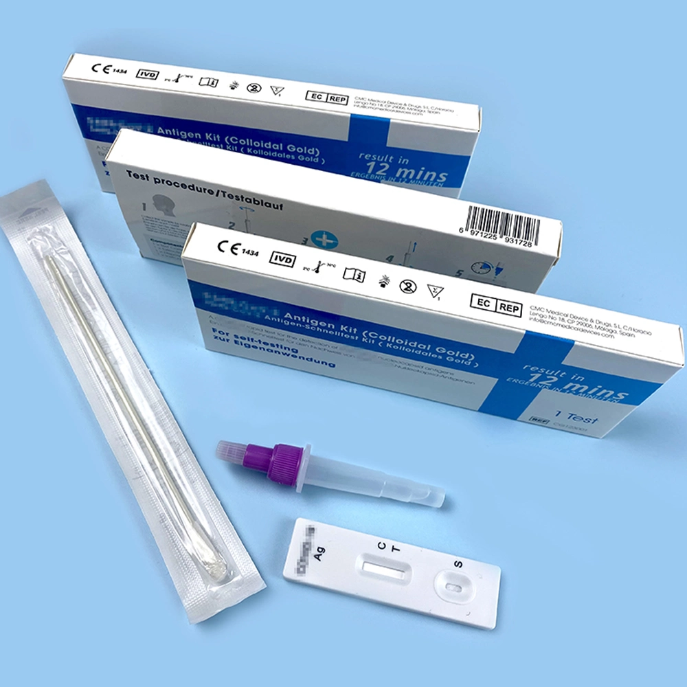 Ivd desechables de uso doméstico, producto de prueba rápida de antígenos Kit de pruebas de auto test antigénico