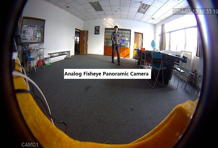 Analog Fisheye Lens Ahd 5MP Full Color Panoramic HD Camera