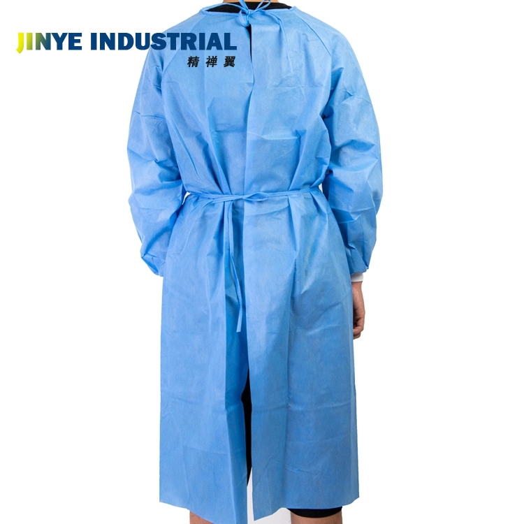 Surgical Gown Medical Waterproof Plastic SMS Non-Woven Fabric Disposable Protective Isolation Gown