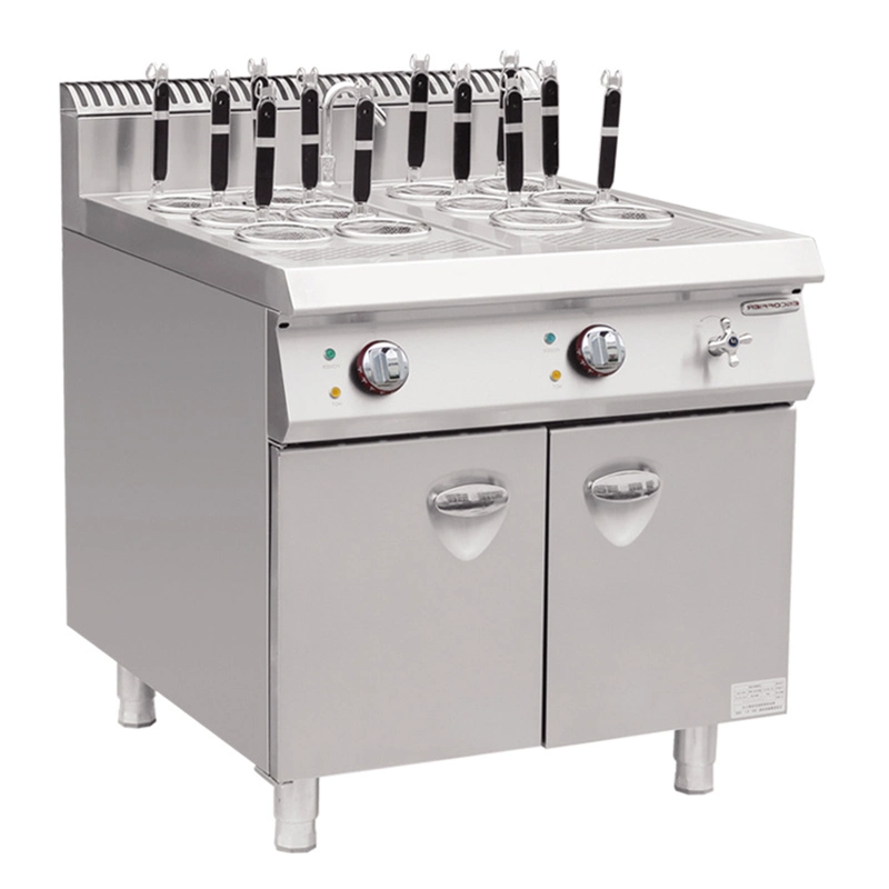 Stainless Steel Professional Restaurant Gas Style Pasta Cooker with Cabinet