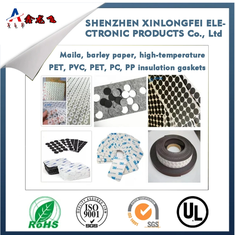 Die-Cutting, Stamping, Insulation, Barley Paper Gasket, Single Sided Adhesive Insulation, Fast Bar Paper, Flame Retardant, Film Coated, Green Shell Paper