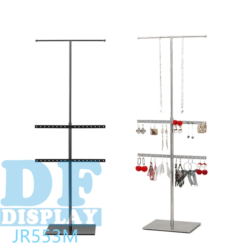 Jewelry Display Stand Adjustable Height Countertop Display Stand T-Bar Metal Earring Necklace Jewelry Display Stand