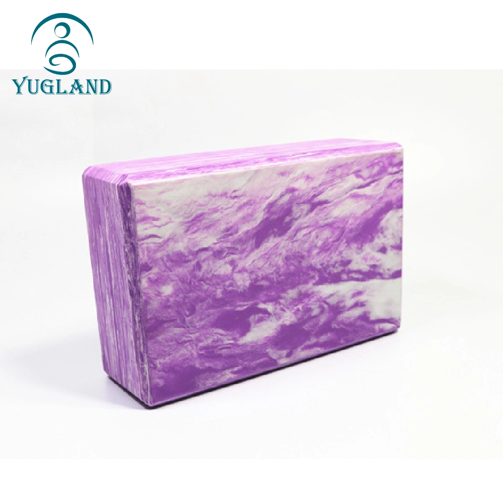 Yugland Fitness EVA Material Cheap Price Marbled Yoga Block Yoga Brick