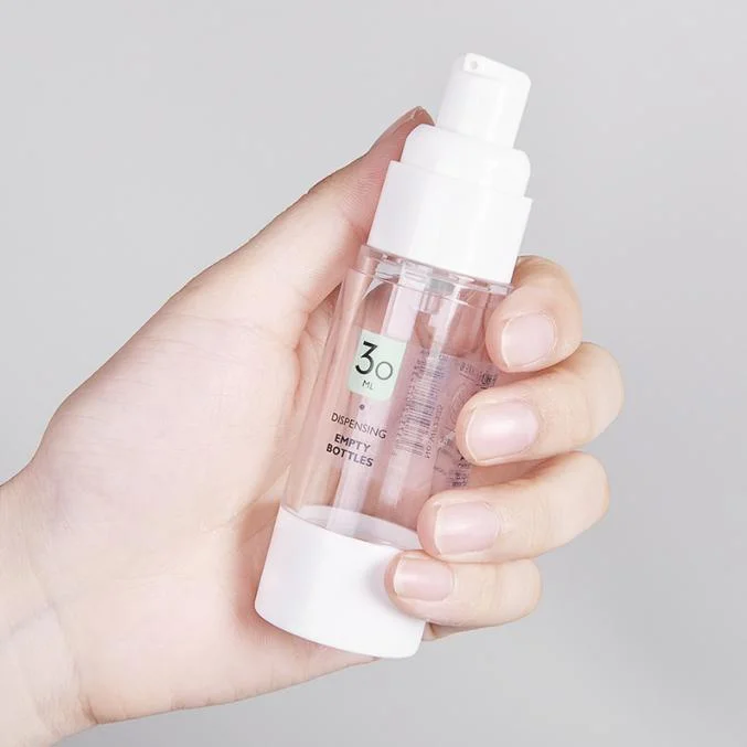 OEM Factory 30ml 50ml 100ml Biodegradable Reusable Cosmetic Container Bottles Body Lotion Set Airless Spray Bottle with Sticker