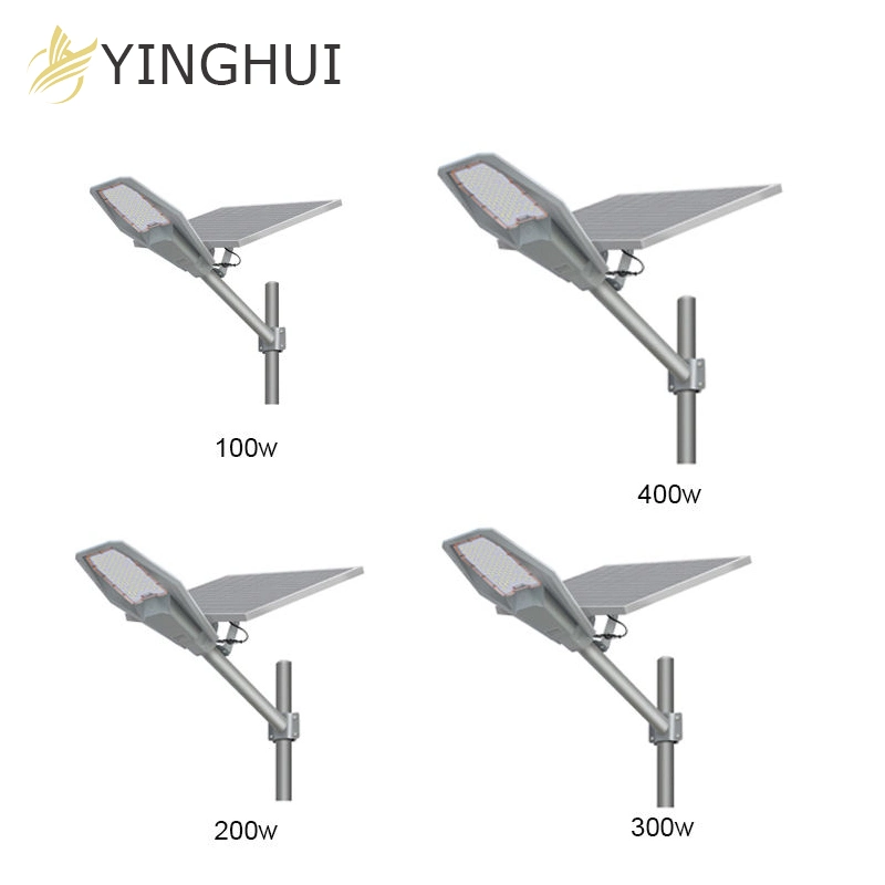 Lithium-Batterie Aluminiumlegierung Wohnbeleuchtung System Solar Street Lamp