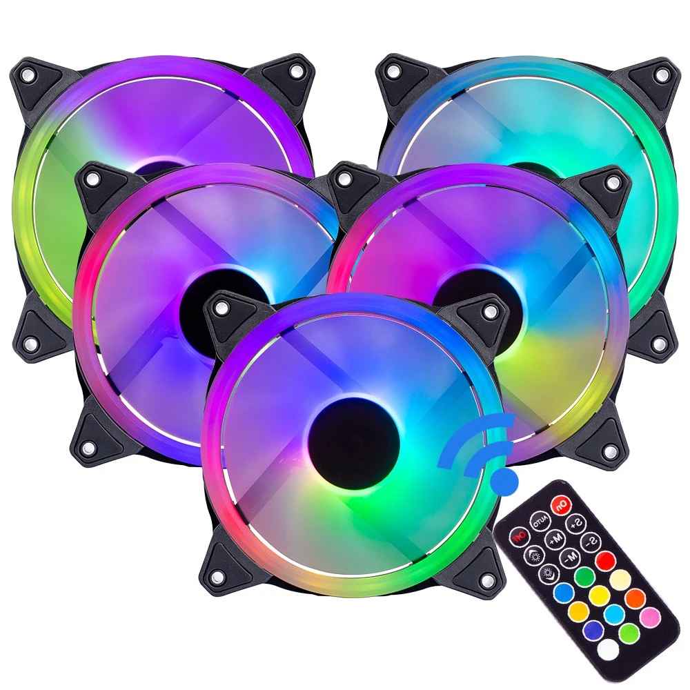 Factory Wholesale/Supplier PC Argb Automatic Color Changing Radiator Single Hole Computer Case 120mm RGB Fan