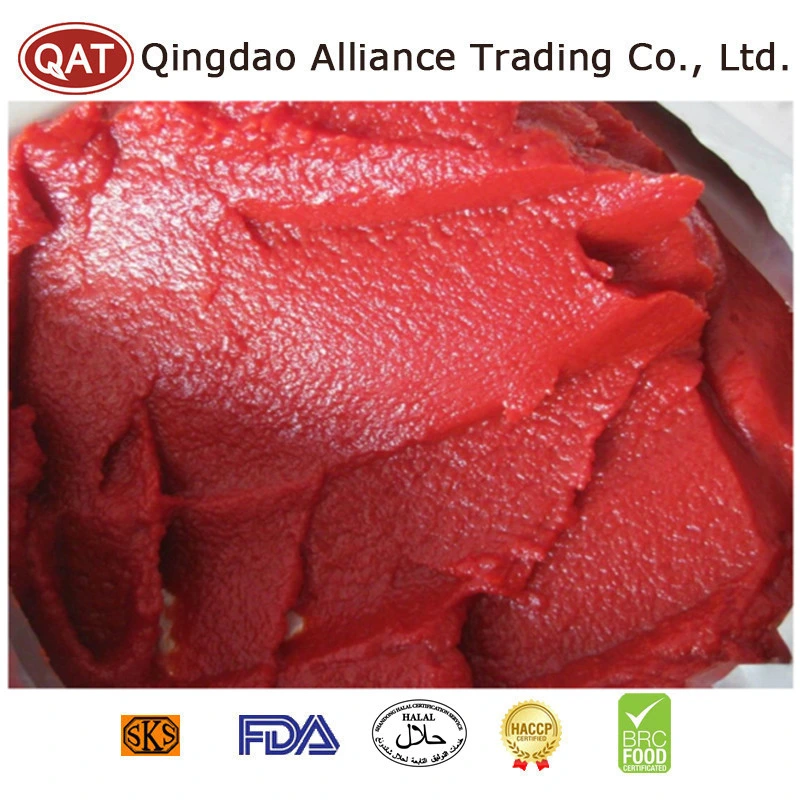 China 100% Purity 220kg Tomato Sauce Paste 28-30% Hot Brix Tomato for Exporting